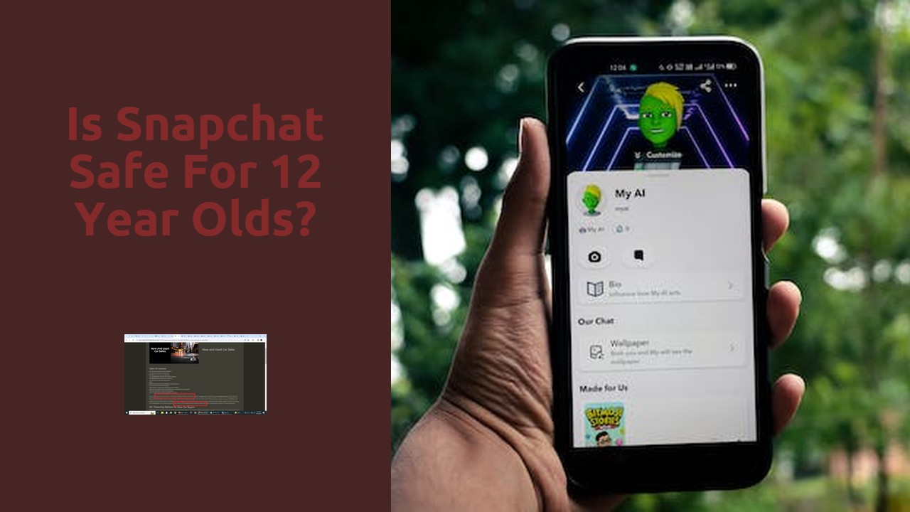 Is Snapchat safe for 12 year olds?